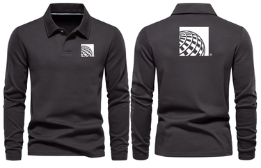 AIR UNITED AIRLINES LONG SLEEVE POLO